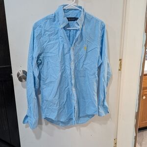 Ralph Lauren Blue Checkered Men's Shirt